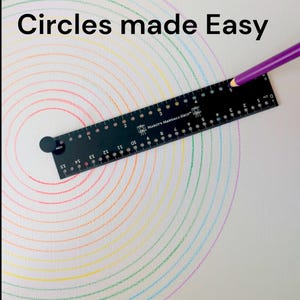 Marcy’s Mandala Ruler Tool: Acrylic Circle Maker for Dot Painting and ...