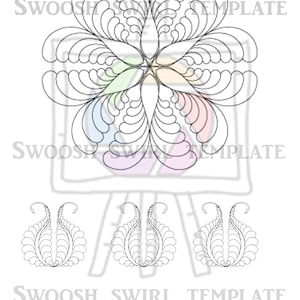 Mandala Dot Art Swoosh Schablone NUR Download | Pink Love Anleitung