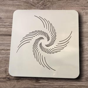Mandala Dot Reusable Stencil Spiral Stencil