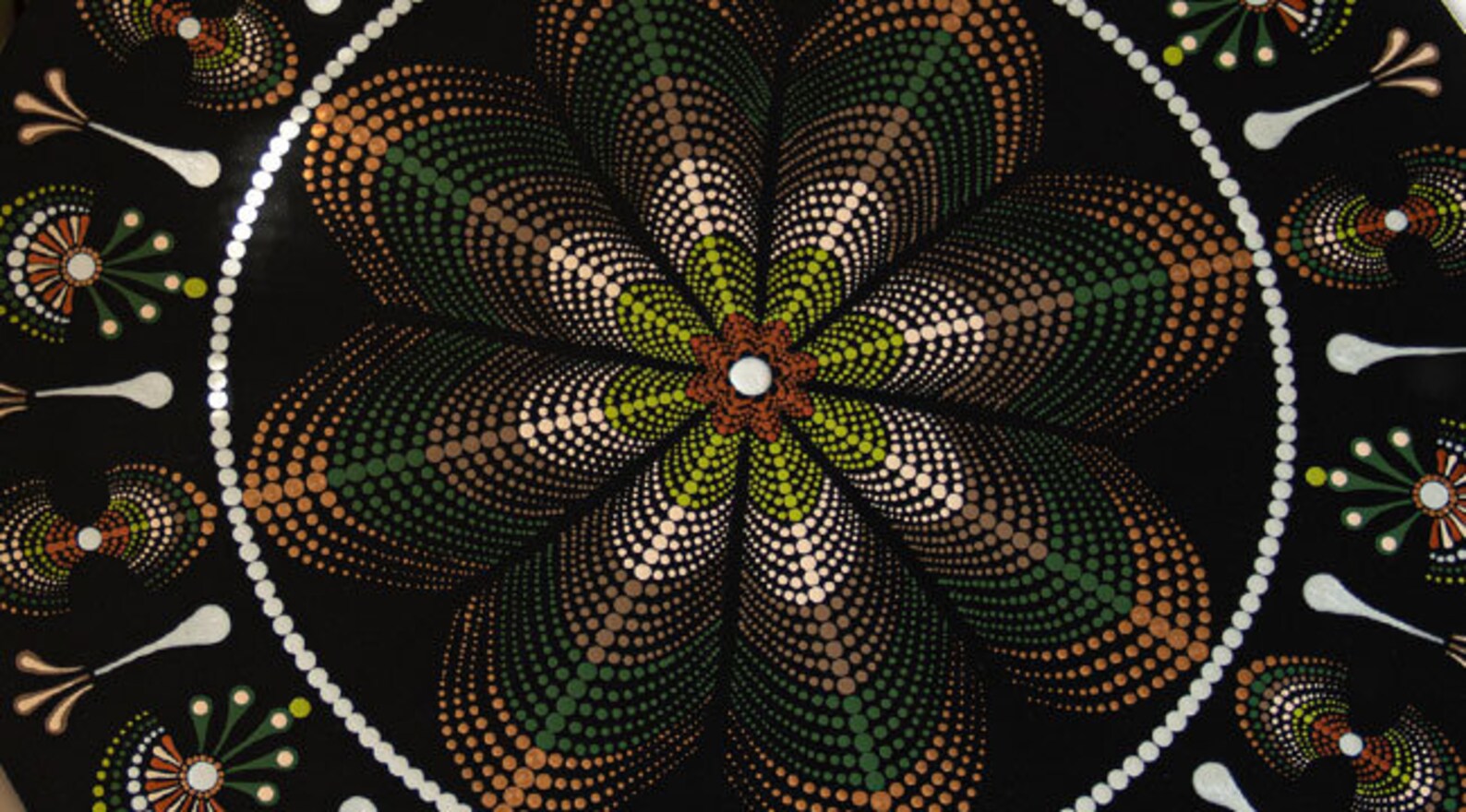 Coneflower Stencil DOWNLOAD ONLY Mandala Dot Painting Template Etsy