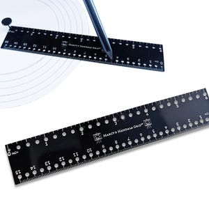 Marcy’s Mandala Ruler Tool: Acrylic Circle Maker for Dot Painting and ...