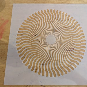 Mandala Dot Art Reusable Stencil Serpentine Swirl Stencil