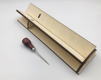 Bookbinding punch, sewing cradle, bookbinding cradle, book cradle for binding, punching cradle, signature punch