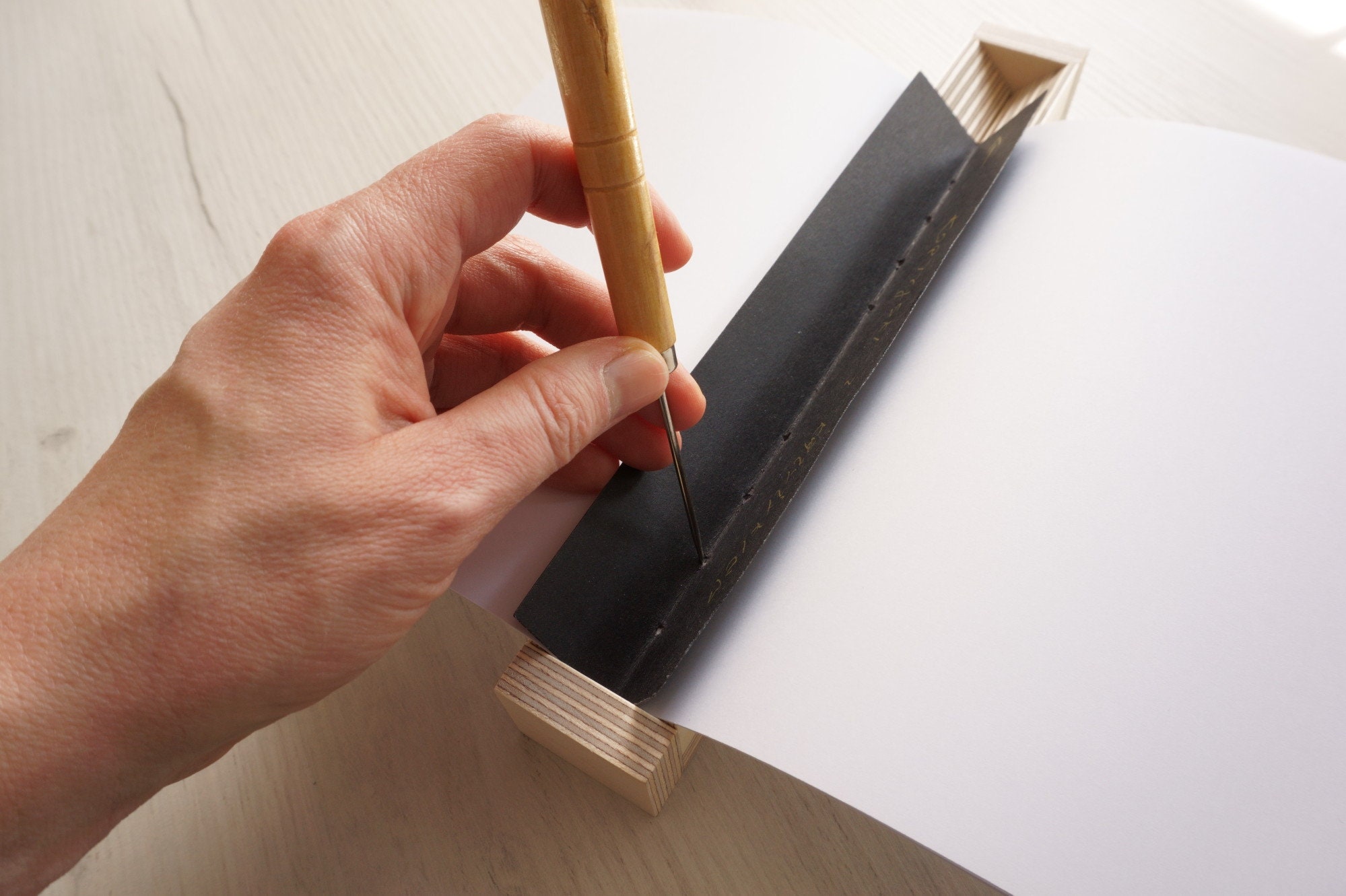 Bookbinding Punch Sewing Cradle Bookbinding Cradle Book Etsy