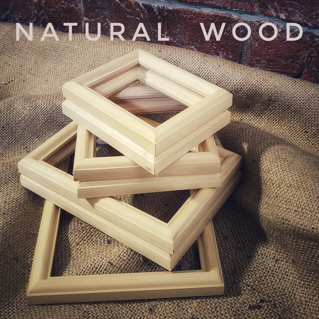 4 Pcs Set of Gallery Wall Wood Frames 4x4 5x5 Etsy