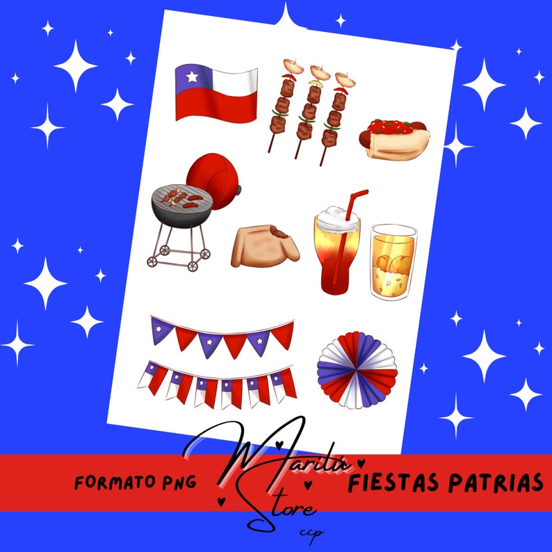 Fiestas Patrias Chile Stickers / Bullet Journal / Planner Etsy España