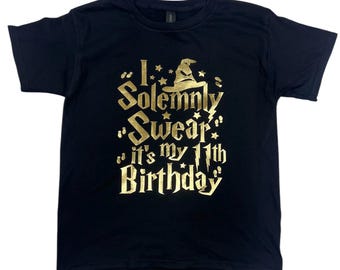 Custom Witch Birthday Shirts – Personalized Wizard & Witch Tees for Magical Birthday Parties, Custom Universal Studios Birthday Shirts