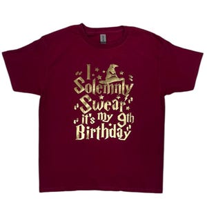 Custom Universal Studios Birthday Shirt, Personalized Wizard & Witch Theme, Custom Age Birthday Shirt, Personalized Wizard Birthday Shirt