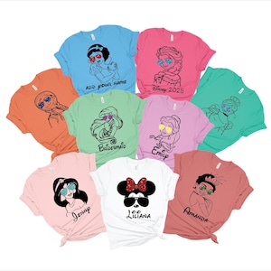 Disney Princess Shirt, Disney Vacation Tee, Princess Shirt, Cute Disney Princess Tee, Princess Gift, Princess Glitter Shirt Disney Girl Trip