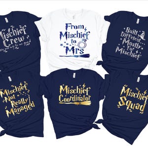 Custom Bachelorette Party Shirts – Bride Squad Matching Tees – Funny, Cute  Trendy Bridal Shower Shirts for Bridesmaids, Girls Trip & More