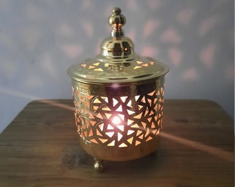 Moroccan Candle Lantern -Silver-