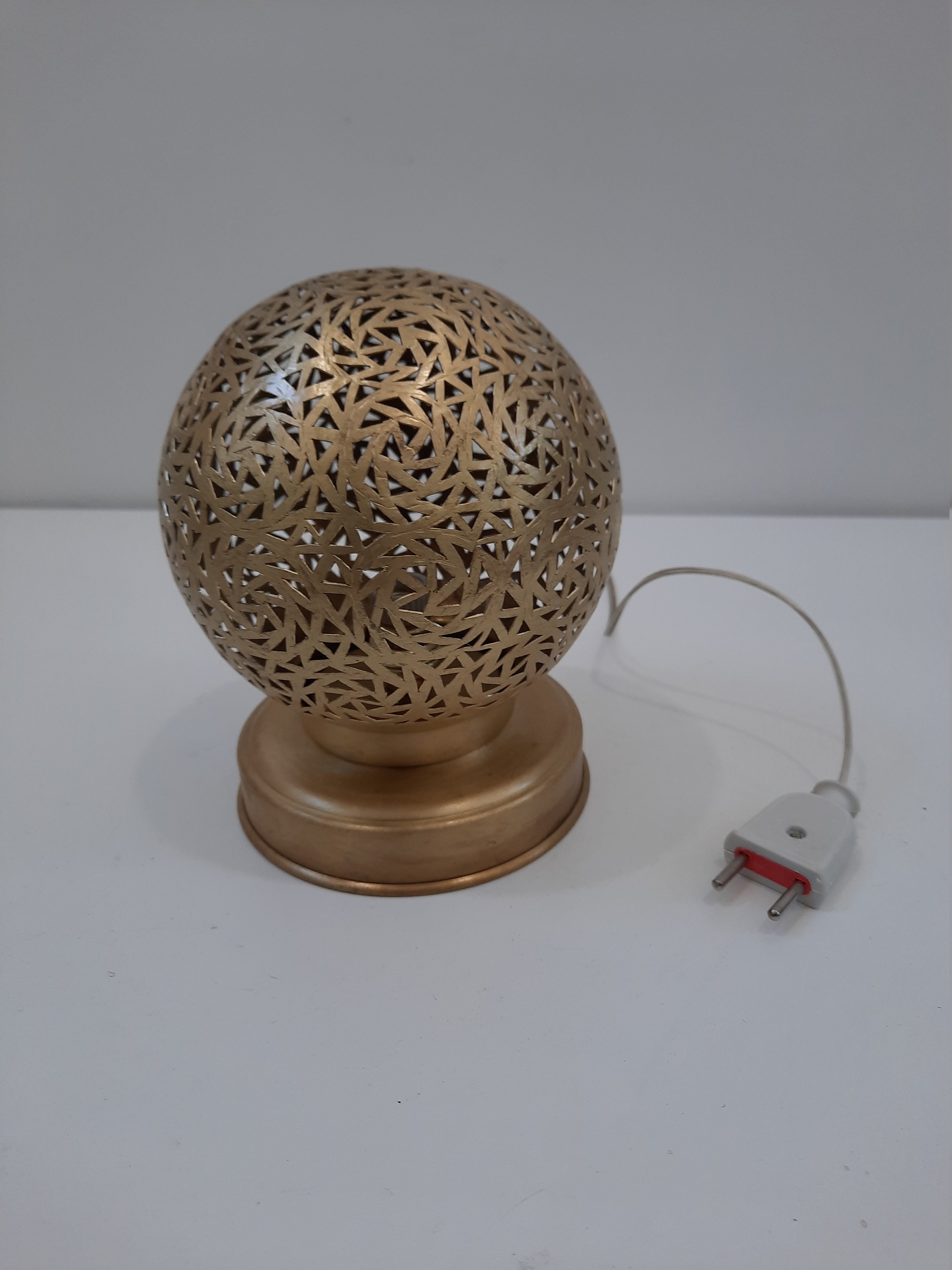 Lámparas de mesa doradas marroquíes Etsy México