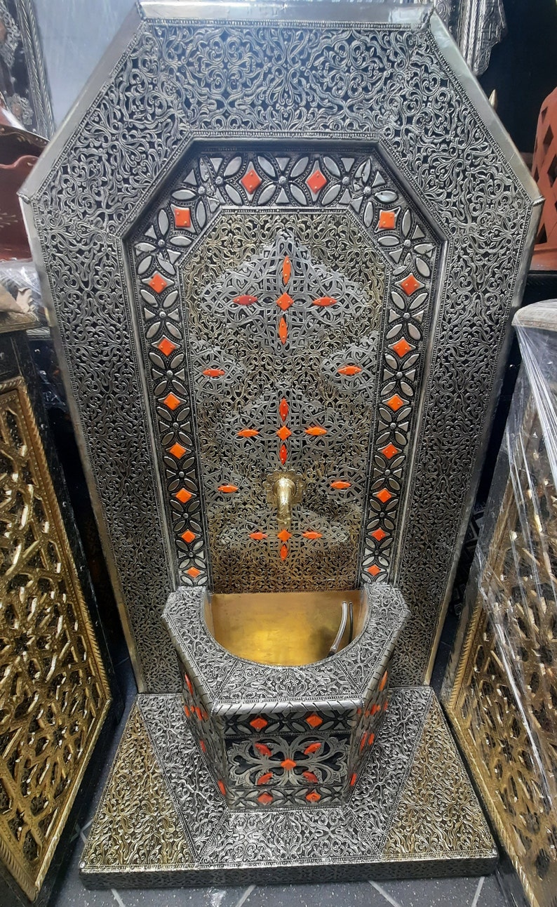 Moroccan Brass plated Fountain Khameesa