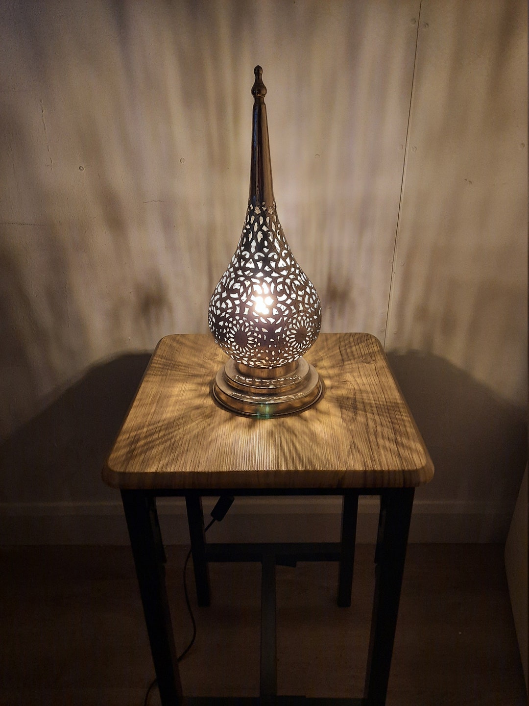 Moroccan Table Lamps silver - Etsy