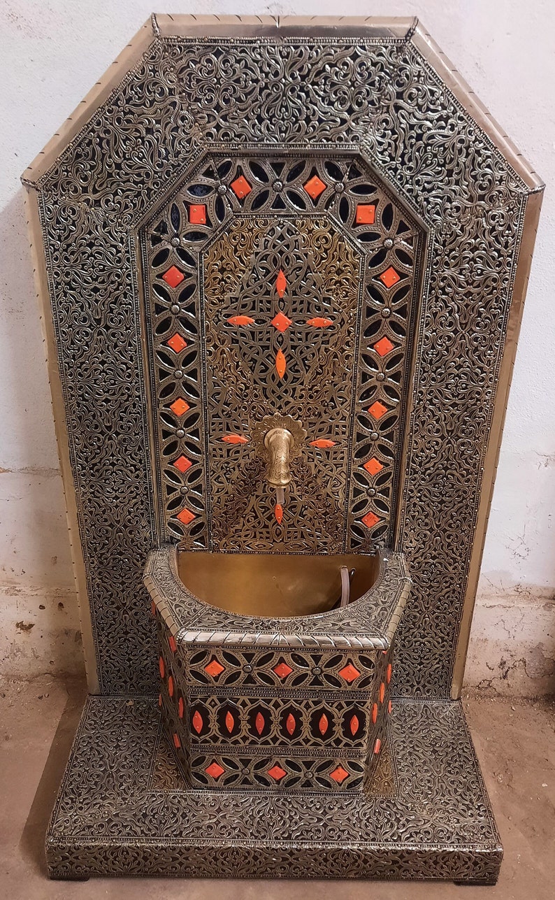 Moroccan Brass plated Fountain image 4