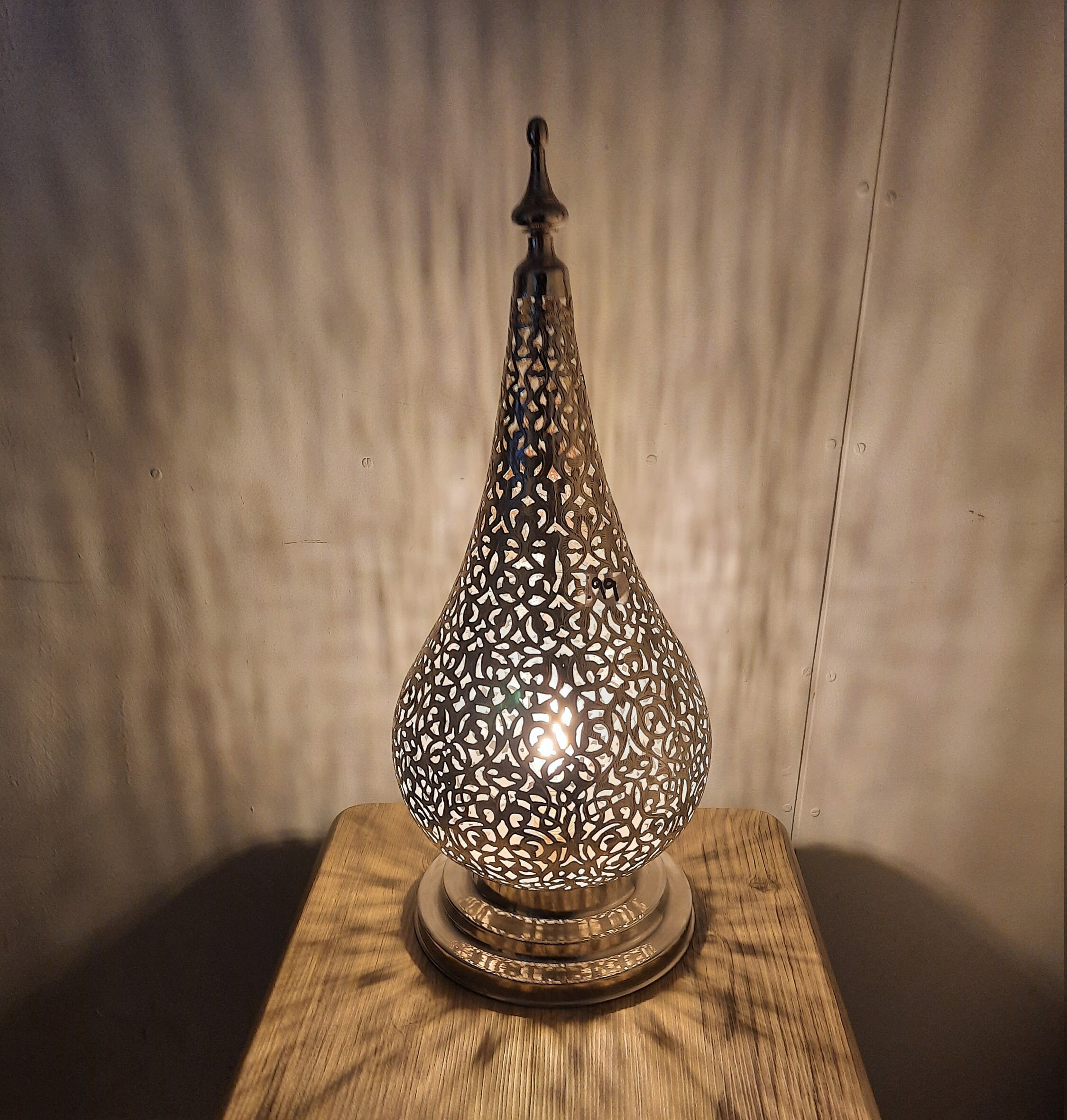 Moroccan Table Lamps Silver | Etsy