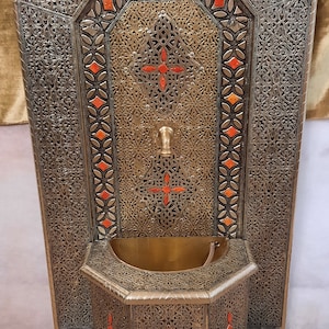 Moroccan Brass plated Fountain Safee7a