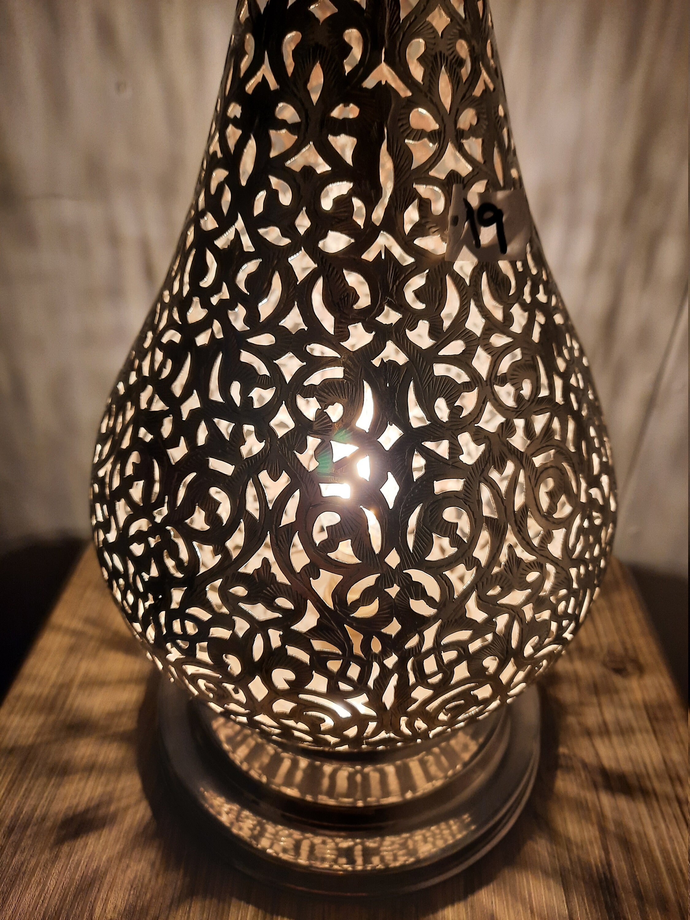 Moroccan Table Lamps silver Etsy UK