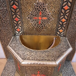 Moroccan Brass plated Fountain image 2