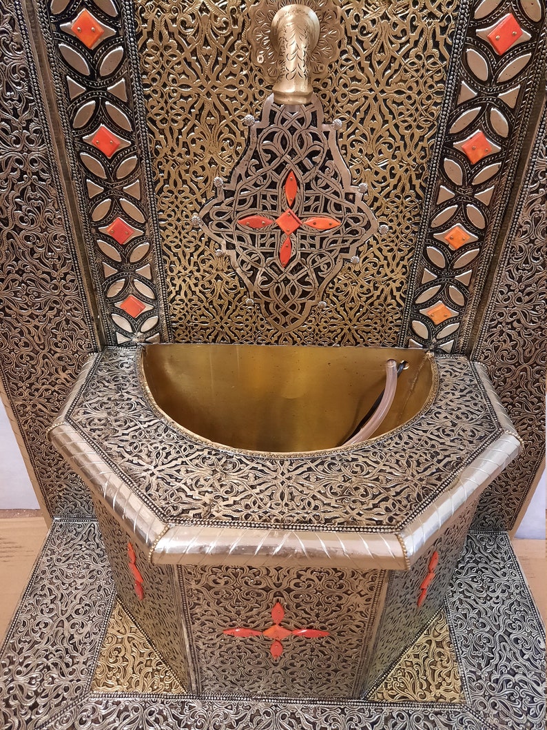 Moroccan Brass plated Fountain image 2