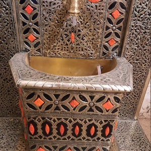 Moroccan Brass plated Fountain image 8