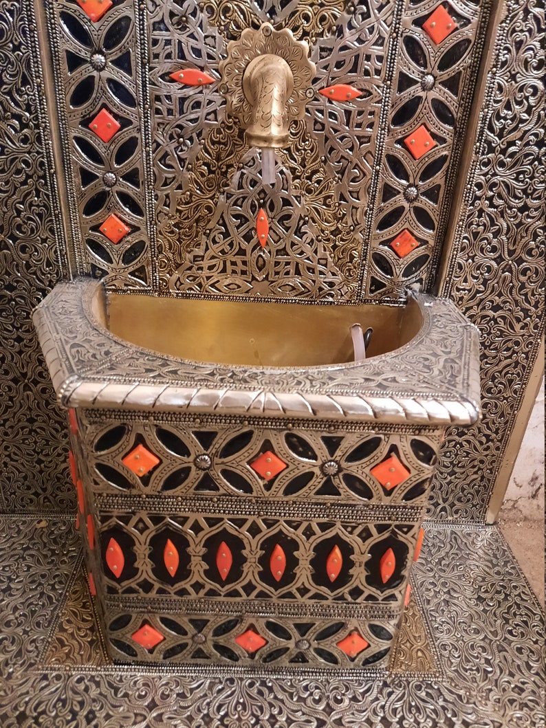 Moroccan Brass plated Fountain image 8