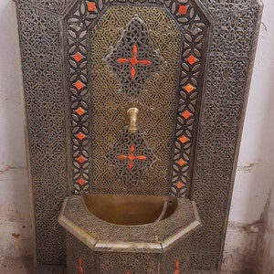 Moroccan Brass plated Fountain image 5