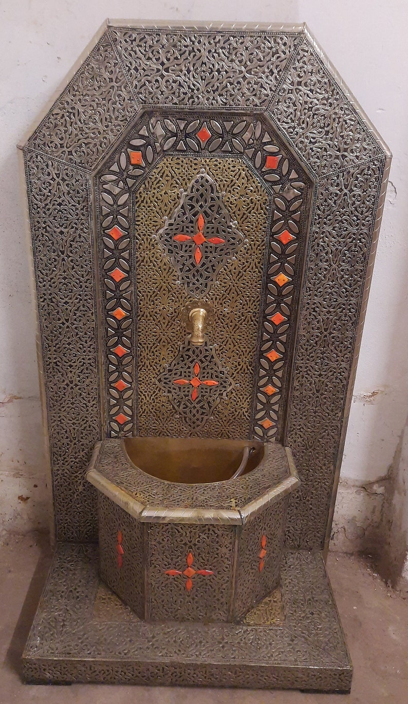 Moroccan Brass plated Fountain image 5