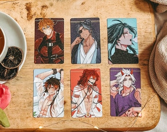 Wriothesley, Neuvillette, Childe, Kaeya, Xiao, Zhongli, Diluc, Itto Genshin Impact Photocard