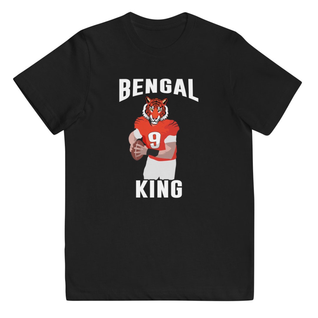 Bengal King Joe Burrow Youth Jersey Tshirt Etsy