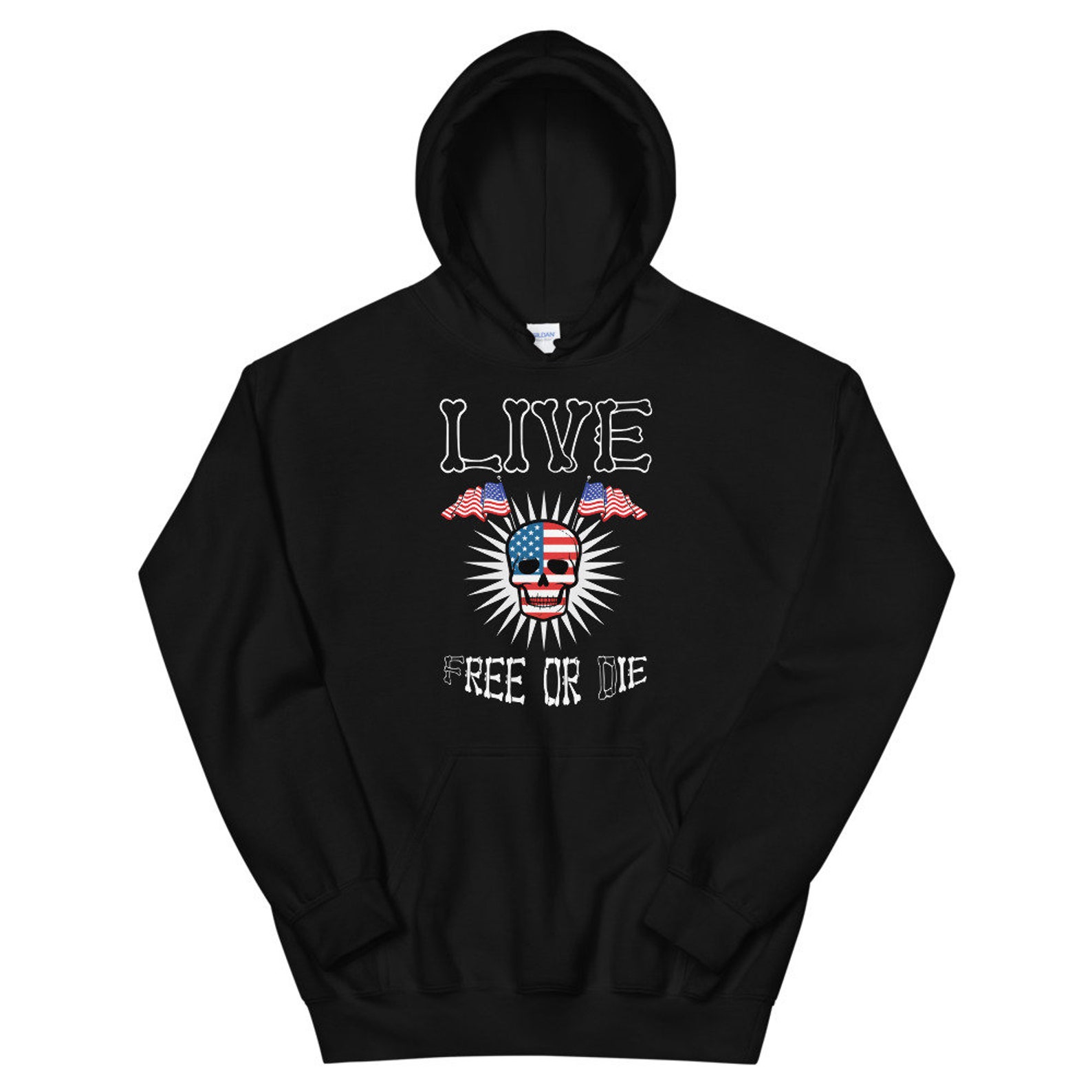 Live Free or Die USA Unisex Hoodie Etsy