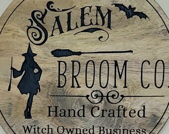 Salem Witch Halloween Decor Sign| Witch Halloween Decor| Witch Decor Sign | vintage look salem Halloween witch decor sign| spooky witch sign
