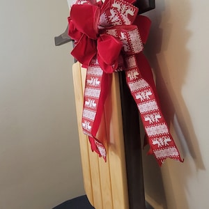 Hand-made Winter Wooden brown Sled Decor/Porch Leaner| Christmas Decor Sled |Winter Decor Sled |Wood Decor Sled |Hand made wooden sled