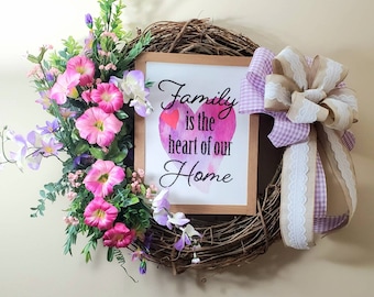 Heart of the home wreath