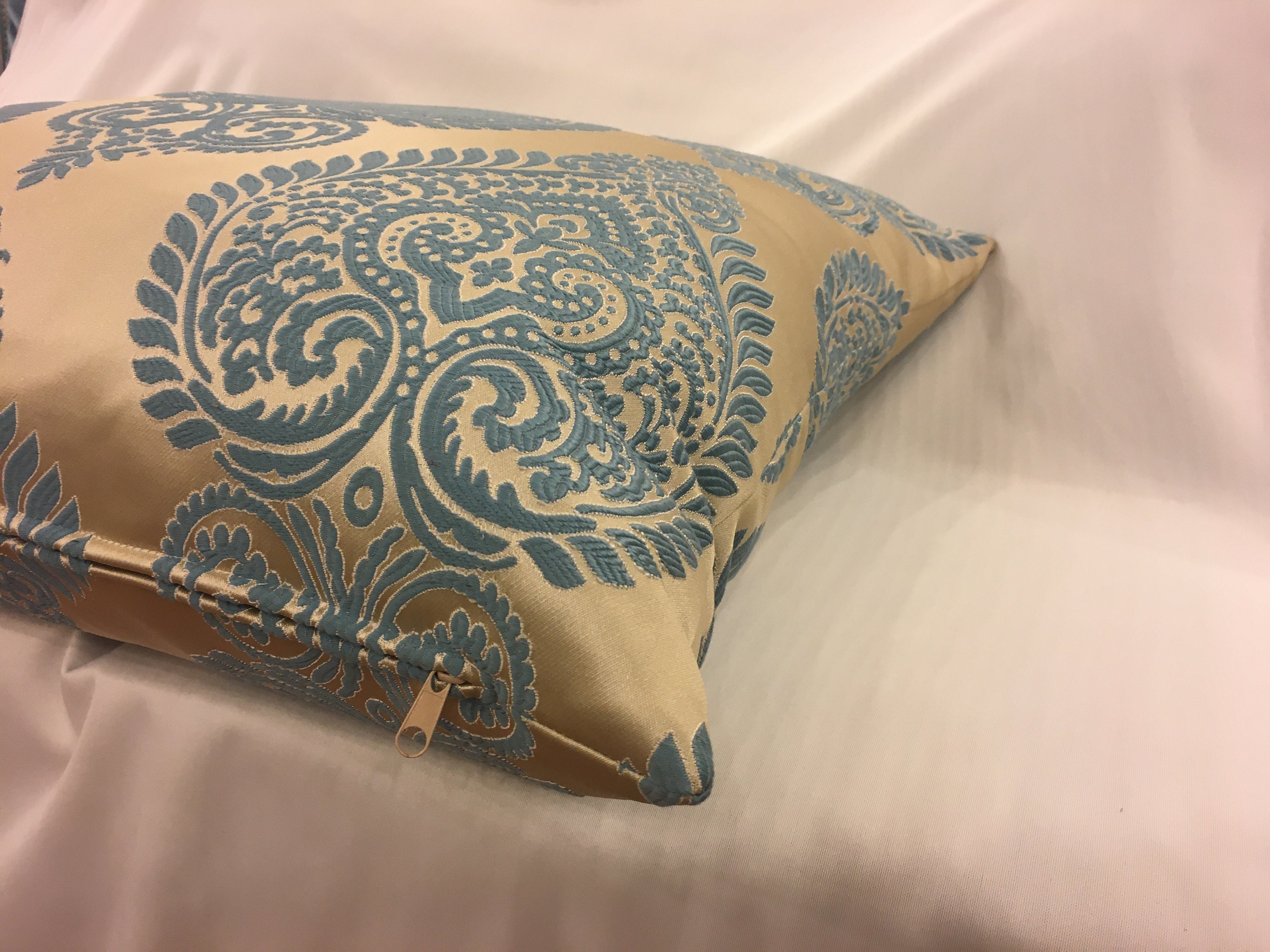 Hellblaues Kissen 26x26 Bezug 14x14 und 22x22 lange | Etsy