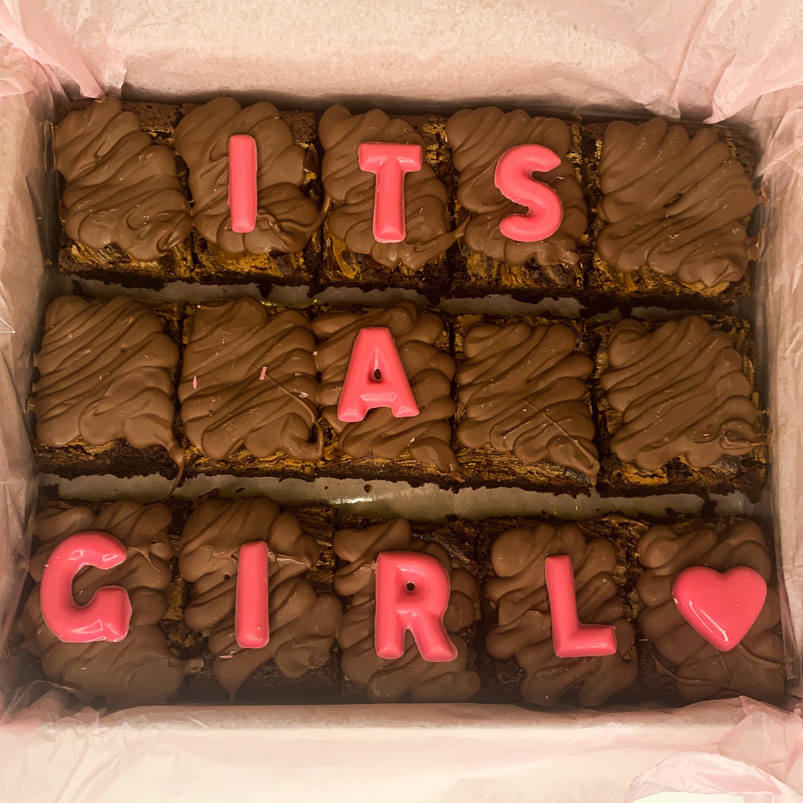 Personalised Postal Brownie Box 15 fudgy brownies Etsy