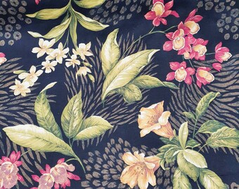Boho Cotton Fabric Big Print Fabric Large Flower Fabric Modern Floral Upholstery Fabric Linen Canvas Fabric Decor Fabric Yard Drapery Fabric Craft Supplies Tools Kromasol Com