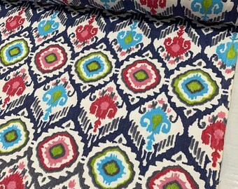 Pillow Boho Canvas Fabric Cushion Ethnic Traditional Fabric Ikat Upholstery Fabric Colorful Home Decor Fabric Bag Fabric by Yard Sofa