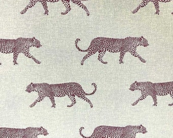 Leopard Print Fabric, Cheetah Fabric, Safari Animal African Jungle Tropical Panther Cotton Canvas Upholstery Outdoor Home Decor Fabric Yard