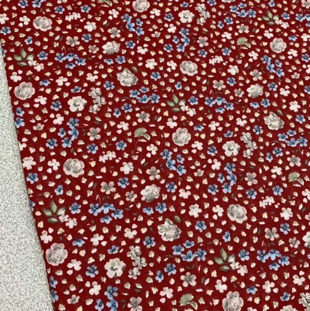 Small Flower Fabric Cotton Tiny Floral Fabric Small Print - Etsy