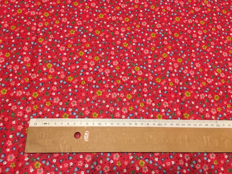 Small Print Fabric, Tiny Floral Fabric, Flower Cotton Fabric, Quilting Fabric by the Yard, Apparel Fabric, Face Mask Material, Cloth Fabric image 11