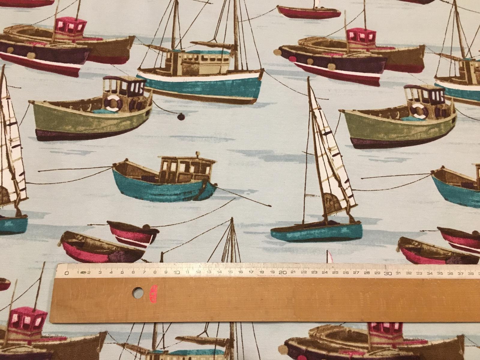 Nautical Home Decor Fabric Blue Upholstery Fabric Outdoor Etsy