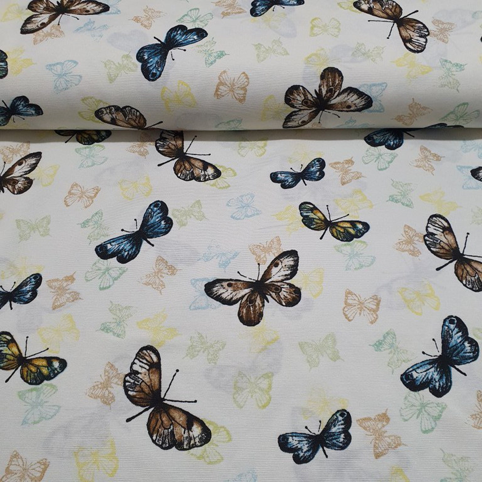 Butterfly Upholstery Fabric Drapery Fabric by Yard Curtain | Etsy
