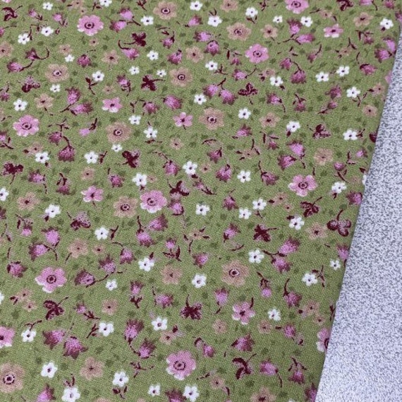 Small Print Fabric, Tiny Floral Fabric, Flower Cotton Fabric by the Yard, Quilting Fabric, Apparel Fabric, Face Mask Material, Cloth Fabric