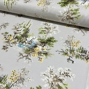 Toile Upholstery Fabric, Landscape Fabric, Scene Watercolor Painting Pastoral English Country Romantic Drapery Chair Sofa Decor Fabric Yard