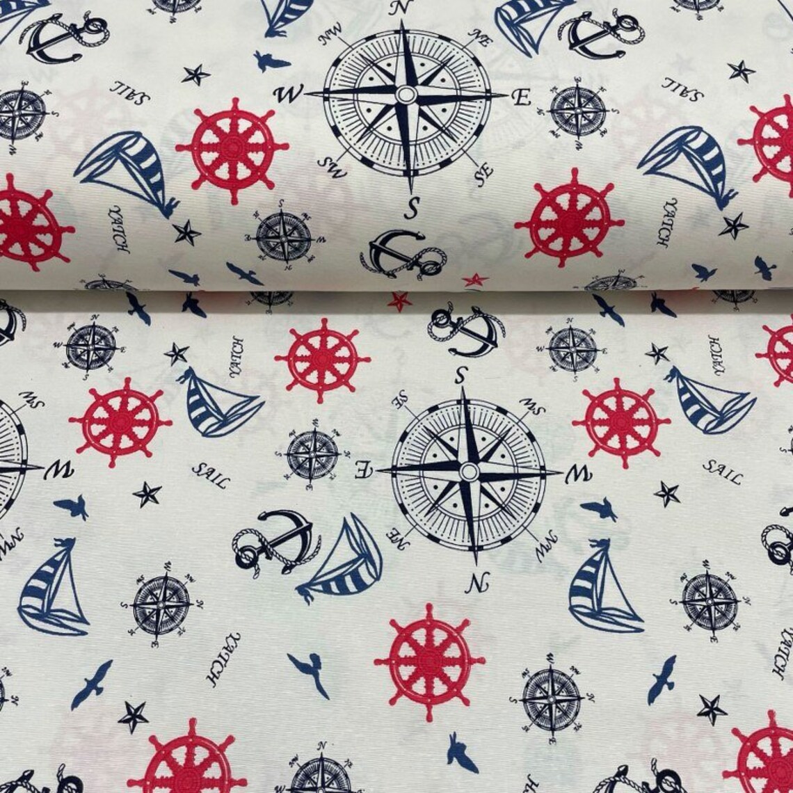 Nautical Fabric by the Yard Boat Fabric Marine Upholstery Etsy