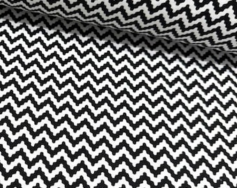 Black and White Chevron Fabric, Modern Upholstery Fabric, Small Print Fabric, Classic Zigzag Homespun Curtain Home Decor Outdoor Fabric Yard