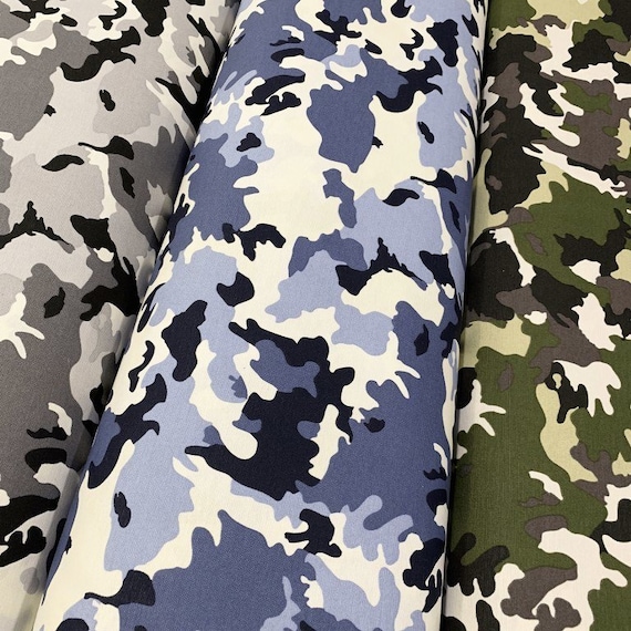 Tela de camuflaje, Ejército, Tela de camuflaje militar, verde, azul, tela  de lona gris, bolso, cojín, exterior, tapicería, tela de cortinas cortada a  medida -  México