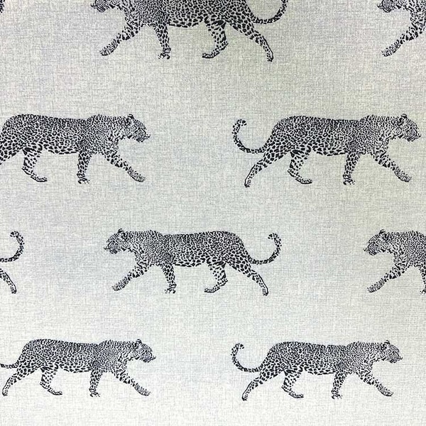 Leopard Print Fabric, Cheetah Fabric, Safari Animal African Jungle Tropical Panther Cotton Canvas Upholstery Outdoor Home Decor Fabric Yard