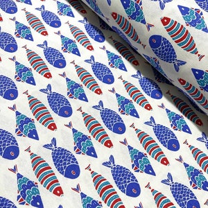 Blue Fish Fabric -  New Zealand